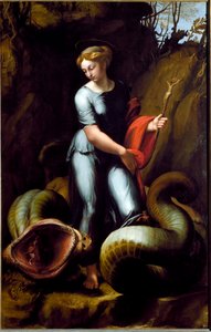 Święta Małgorzata (olej na płótnie, ok. 1520) autorstwa Raphael