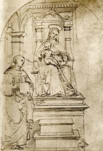 Intronizowana Madonna autorstwa Raffaello Sanzio Raphael