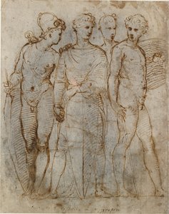 Grupa wojowników św. Jerzy Donatello w Orsanmichele w centrum, początek XVI w. autorstwa Raphael