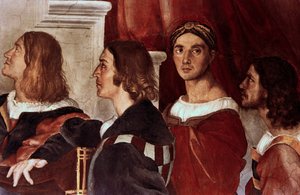 Msza w Bolsenie, detal, 1512 autorstwa Raffaello Sanzio Raphael