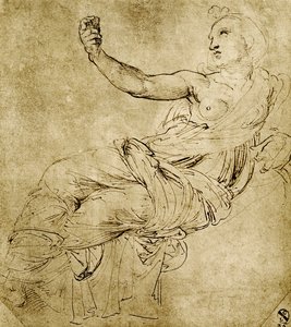 Muza Euterpe autorstwa Raffaello Sanzio Raphael
