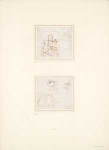 Dwa oddzielne Szkice Krajobrazów, 1500-1504 autorstwa Raphael