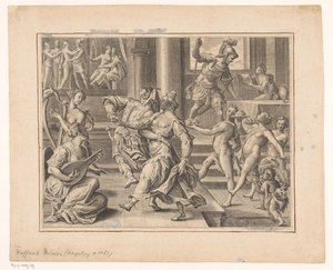 Imprezowa firma autorstwa Raphael Custos (attributed to)