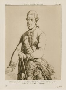 Baron Gideon von Laudon, austriacki generał, ok. 1790 autorstwa Raphael Jacquemin