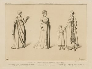 Moda szóstego roku, po Le Journal des Dames autorstwa Raphael Jacquemin
