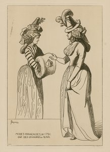 Francuska moda z 1791 r autorstwa Raphael Jacquemin