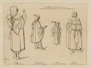 Postacie weneckie z lat 1480-95 autorstwa Raphael Jacquemin