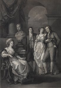Portret rodzinny Katarzyny Pietrownej Bariatinskiej 1750-1811, z domu księżnej Holstein-Beck, 1793 autorstwa Raphael Morghen