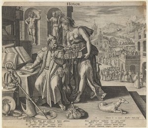 Honor, 1591 autorstwa Raphael Sadeler the Elder