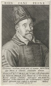 Portret kompozytora Philippe de Monte 1521-1603, 1594 autorstwa Raphael Sadeler the Elder
