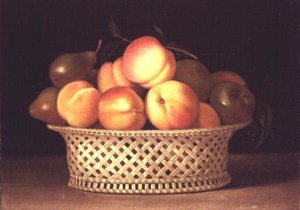 Miska brzoskwiń (olej na płótnie) autorstwa Raphaelle Peale