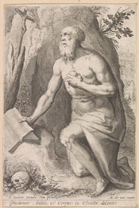 Święty Hieronim autorstwa Raphaël Sadeler (I) (attributed to)