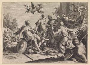 Wyrok Paryża autorstwa Raphaël Sadeler (I)