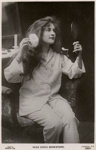 Doris Beresford, brytyjska aktorka, ok. 1900. autorstwa Rapid Photo Company