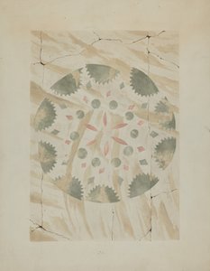 Fragment Stencilled Wall, ok. 1900 r. 1937. autorstwa Ray Holden