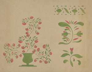 Wzornikowa dekoracja ścienna, ok. 1930 r. 1936. autorstwa Ray Holden