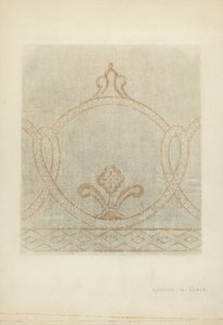 Malowidło ścienne Rysunek renowacji, ok. 1930 r. 1940. autorstwa Raymond E. Noble