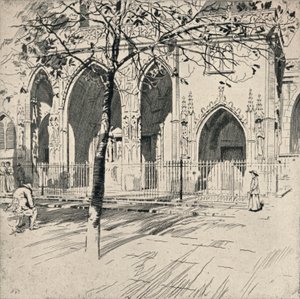 Fasada kościoła St Germain-lAuxerrois, 1915