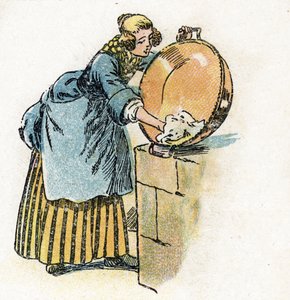 Ilustracja "Kopciuszek" do Baśni Charlesa Perraulta (ilustracja) około 1920 r.