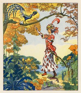 Les Mille et Une Nuits / Tysiąc i jedna noc (kolorowa litografia)
