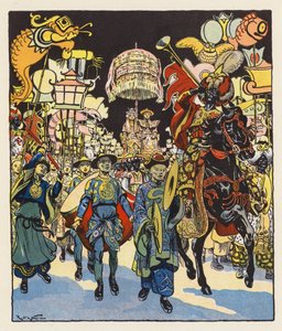 Les Mille et Une Nuits / Tysiąc i jedna noc (kolorowa litografia)