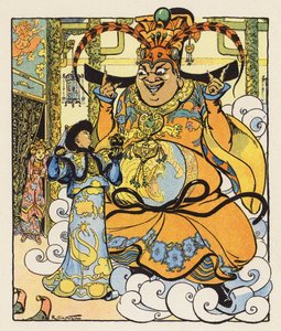 Les Mille et Une Nuits / Tysiąc i jedna noc (kolorowa litografia) autorstwa Raymond de la Neziere