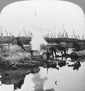 Wojska brytyjskie nad Kanałem Yser, Flandria, Belgia, I wojna światowa, c1914-c1918 autorstwa Realistic Travels Publishers
