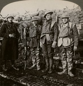 Strzelcy maszynowi Lewis, Hollebeke, Belgia, I wojna światowa, 1914-1918. autorstwa Realistic Travels Publishers