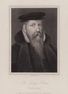 Sir George Bowes, angielski żołnierz (Grawerowanie) autorstwa Reginald Easton