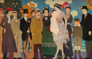 Kilka lisów i winogrona, c1887-1924, 1924