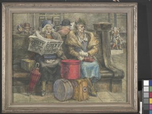 Hauptmann musi umrzeć (tempera jajowa na masonicie)