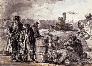 W dokach autorstwa Reginald Marsh