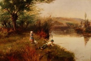 Młodzi wędkarze autorstwa Reginald Smith
