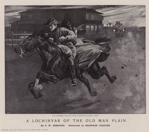 Lochinvar of the Old Man Plain (litografia) autorstwa Reginald Thomas Cleaver