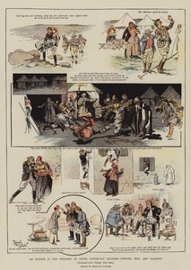 Epizod z życia trzech pielgrzymów dnia ostatniego, Tiddlera, Tigga i Tallboysa (chromolitho) autorstwa Reginald Thomas Cleaver