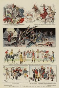 Jak dwóch podopiecznych kancelarii wybrało się na sesję zdjęciową w Góry Skaliste (kolorowa litografia) autorstwa Reginald Thomas Cleaver