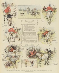 Cockney Sportsman i jego wynajęty wierzchowiec z punktu widzenia konia (chromolitografia) autorstwa Reginald Thomas Cleaver