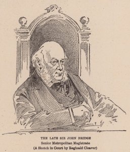 The Late Sir John Bridge (litografia) autorstwa Reginald Thomas Cleaver