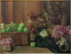 Martwa natura z jabłkami autorstwa Reinhold Max Eichler
