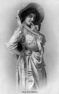 Evie Greene 1876-1917, angielska aktorka, 1905.