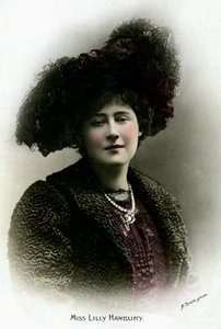Lily Hanbury 1874-1908, angielska aktorka, początek XX wieku.