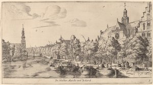 Noordenmarkt z Noorden Kerk (The Noorder Marckt with the Kerck)