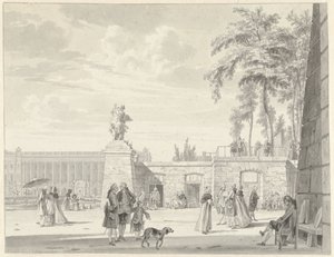 Ogród Tuileries w Paryżu autorstwa Reinier Vinkeles (I)