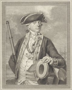Admirał Jan Hendrik van Kinsbergen 1735-1819, hrabia Dogger Bank, 1781 autorstwa Reinier Vinkeles