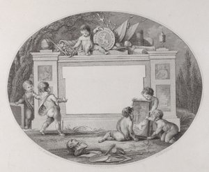 Karta handlowa, XIX wiek. autorstwa Reinier Vinkeles