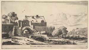 Młyn wodny w pobliżu St. Denis, XVII wiek. autorstwa Reinier Zeeman