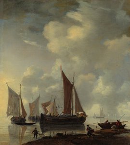 Scena nadmorska, połowa XVII wieku. autorstwa Reinier Zeeman