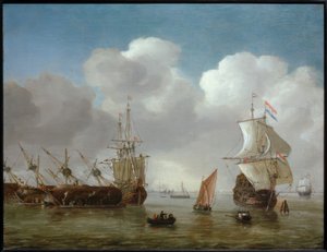 Holenderska scena portowa autorstwa Reinier Zeeman