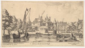 S. Anthonis Marckt z de Waegh, XVII wiek. autorstwa Reinier Zeeman