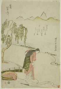 Rzeka Chofu Jewel w prowincji Musashi (Musashi Chofu no Tamagawa), z serii bez tytułu Six Jewel Rivers